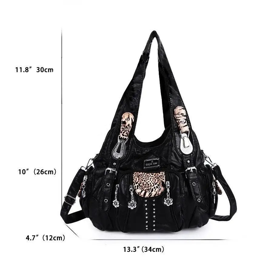 Bag Women Fashion Handbags Women Shoulder Bags PU Leather Handbag Female Satchel Shoulder Purse Bag Bolsa Feminina