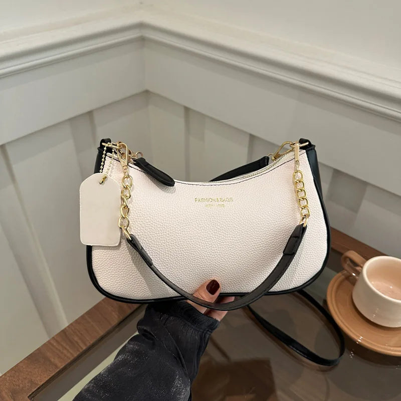 Ladies' Shoulder Bag - Trendy and Fashionable Underarm Crescent Bag, Large Capacity Commuting Crossbody Women's Bag