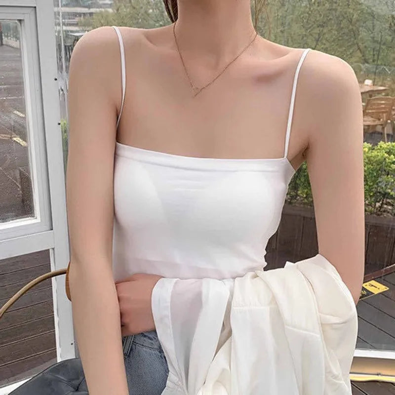 Black Tops Summer Sleeveless Women Tank Top With Lace Top Red Inside Wear Lace Camisoles Loose Underwear Womens Clothing Vest