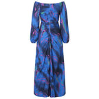 Ladies Gathering Long Sleeved Dress Pleated Slim Evening Party Dress For Women Chic Gala Graduation Dresses Vestidos Para Mujer