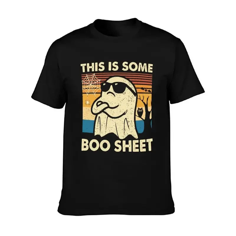 Casual Short Sleeve Round Neck TShirt Funny Halloween
