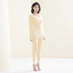 1 Set Sexy Women's Thermal Underwear Winter Clothes Seamless Thick Warm Lingerie Women Thermal Clothing Set Woman 2 Pieces