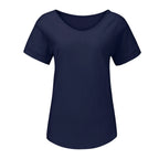 Womens Casual Cotton Linen Blouse Summer V Neck Soft T Shirt Tops Tunic Female Basic Cotton T Shirt C Simple Style Undershirts