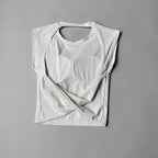 Yoga Short-sleeved Women's Fixed Chest Pad Running Gym Sexy Backless Short Training Sports T-shirt Waist Slimming Fitness Vest