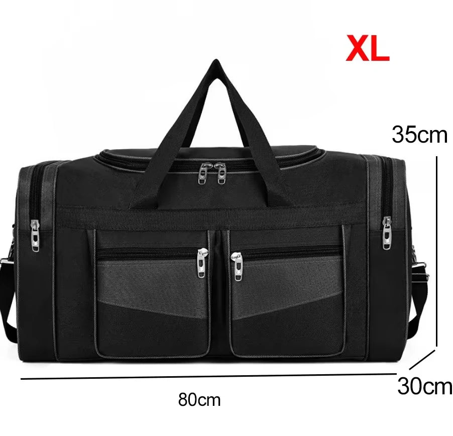 Large Luggage Travel Bag Camping Gym Fitness Handbags for Women Men Outdoor Sports Shoulder Storage Duffel Long Distance Bag