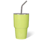 3oz DIY Blank Sublimation shot glass Tumbler double insulated with stainless straw