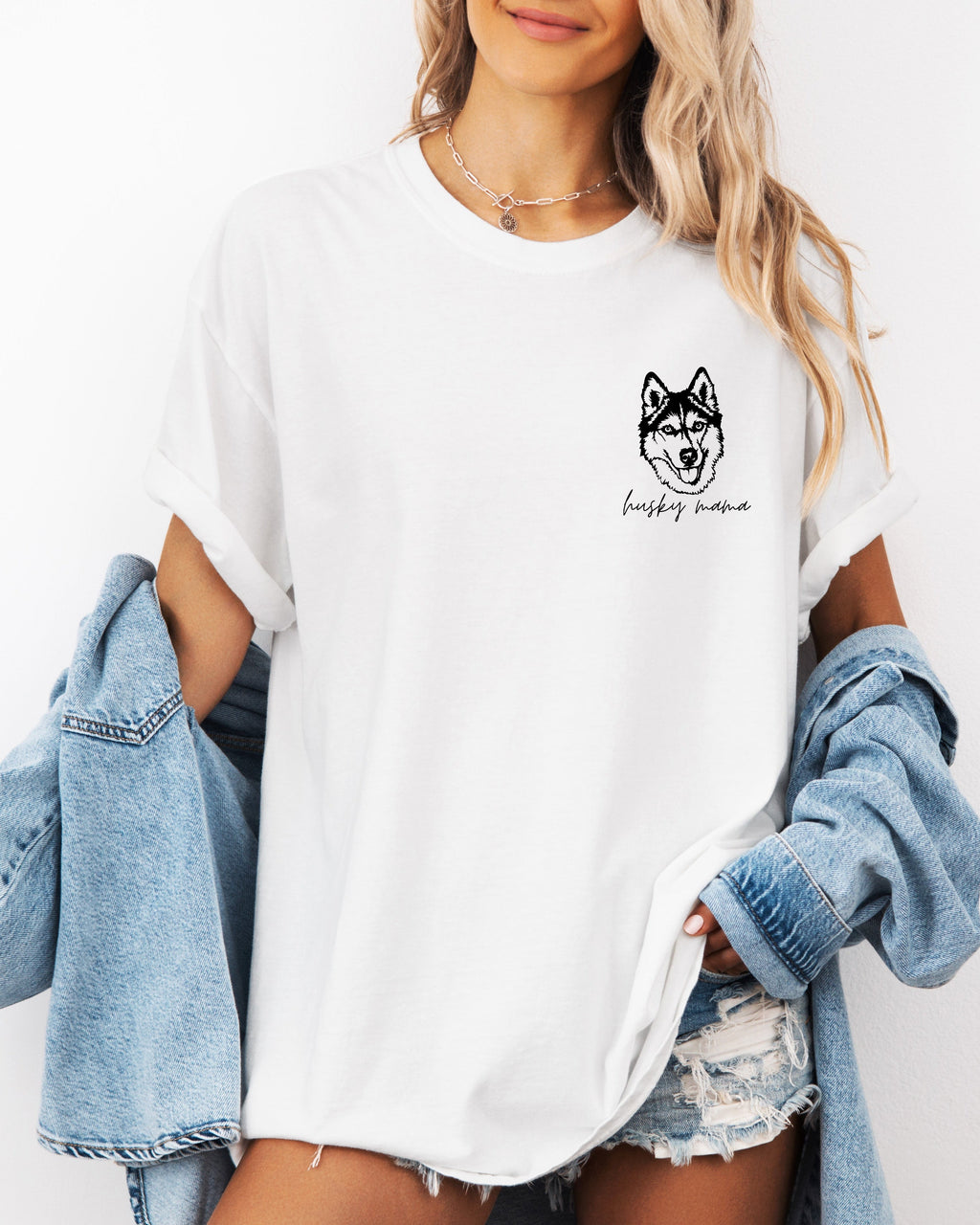 Siberian Husky Dog Mom Comfort Colors T-Shirt – Garment-Dyed Pet Lover Graphic Tee