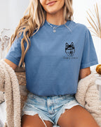 Siberian Husky Dog Mom Comfort Colors T-Shirt – Garment-Dyed Pet Lover Graphic Tee