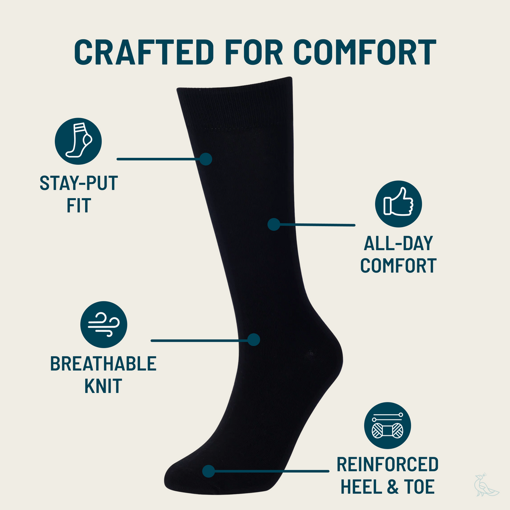 Solid Black Socks