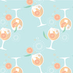 Amalfi Coast Spritz Seafoam Crib Sheet
