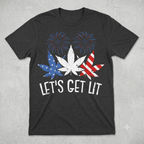 Star-Spangled Stoner 4th of July T-Shirt – Funny Weed Leaf Patriotic Independence Day Graphic Tee