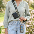 Clip & Go Strap w/RFID Pouch Starburst Pattern