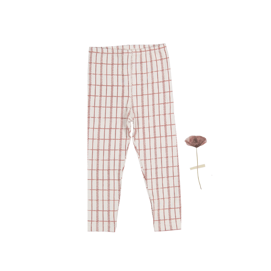 The Printed Legging - Mauve Check