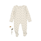 The Printed Romper - Mini Stitch Blue