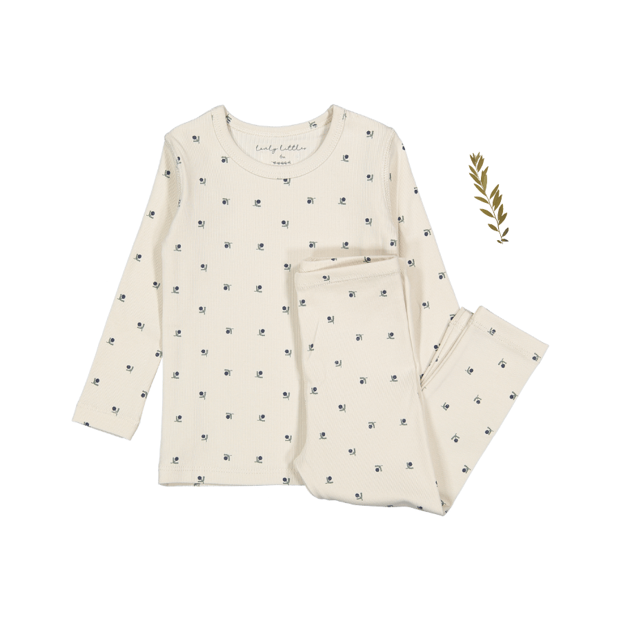 The Printed Set - Mini Stitch Blue