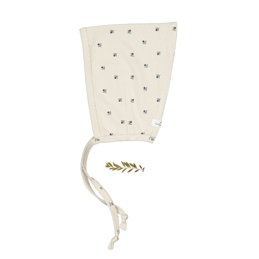 The Printed Pixie Bonnet - Mini Stitch Blue