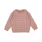 The Printed Sweatshirt - Mauve Check