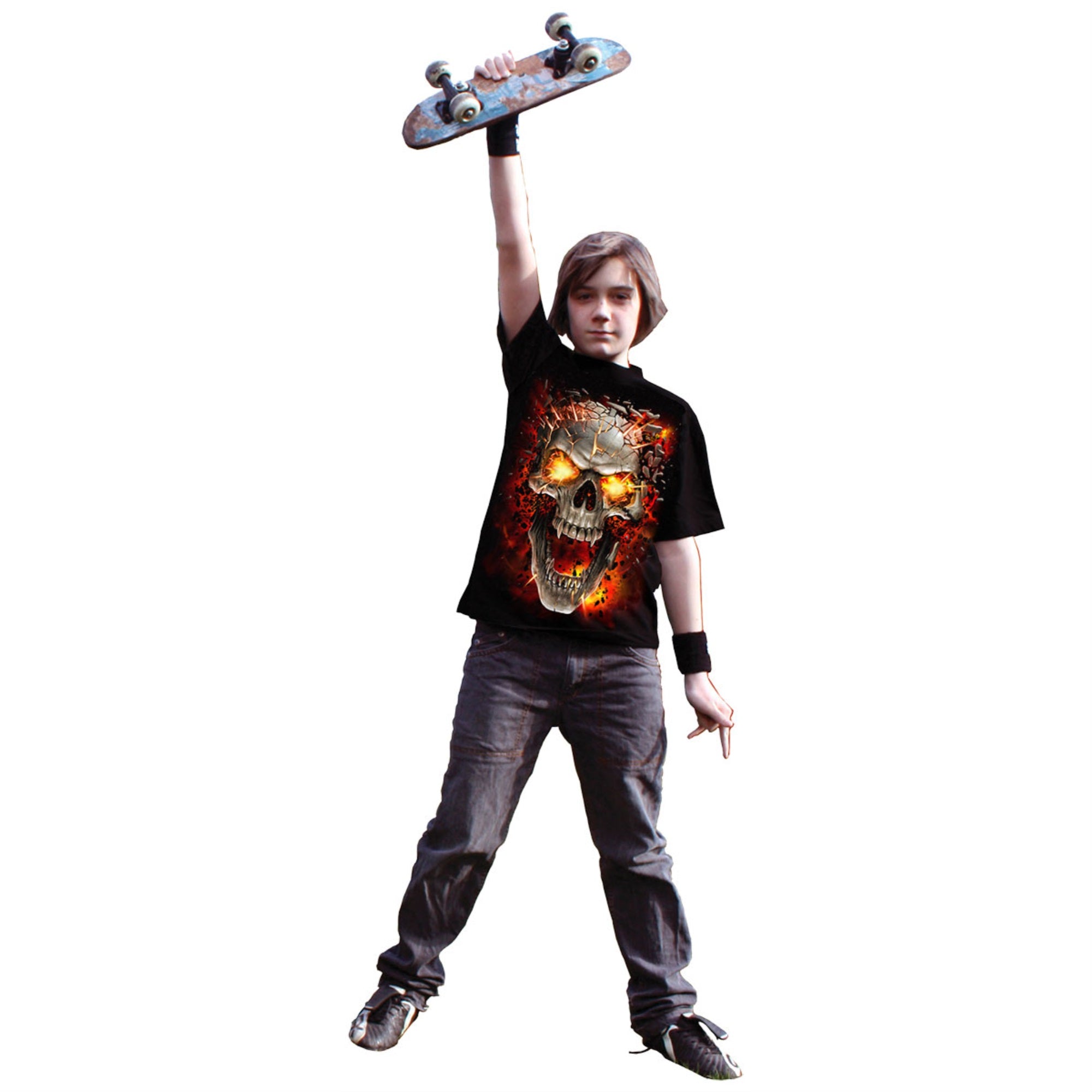 Spiral - SKULL BLAST - Kids T-Shirt Black - XXL