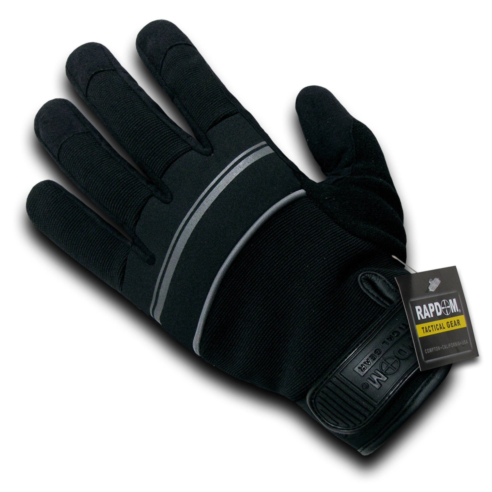 Silicon Palm Tactical Glove, Black, L
