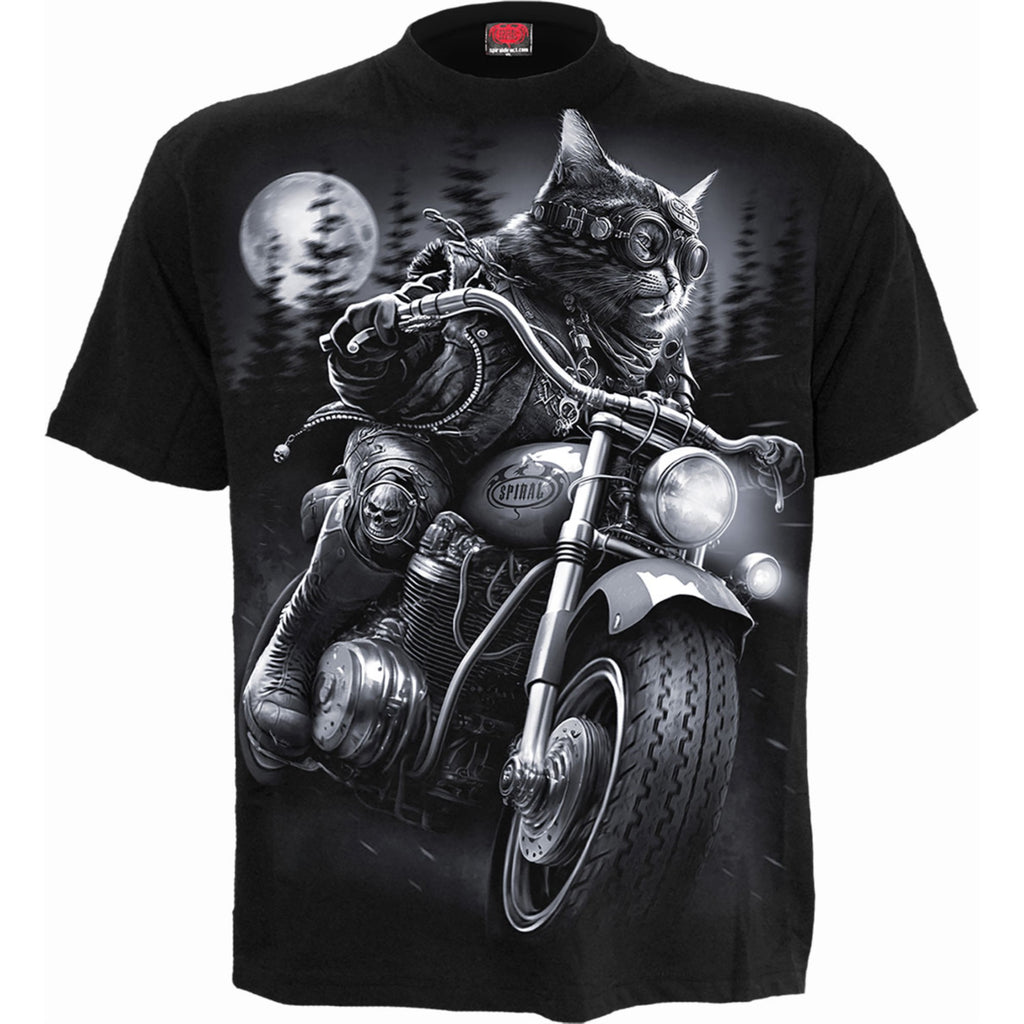 Spiral - NINE LIVES - T-Shirt Black - XXL
