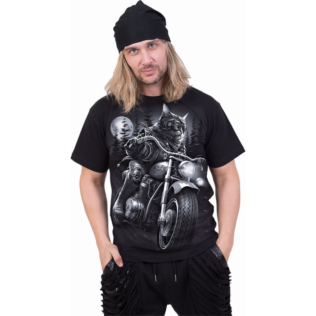 Spiral - NINE LIVES - T-Shirt Black - XXL