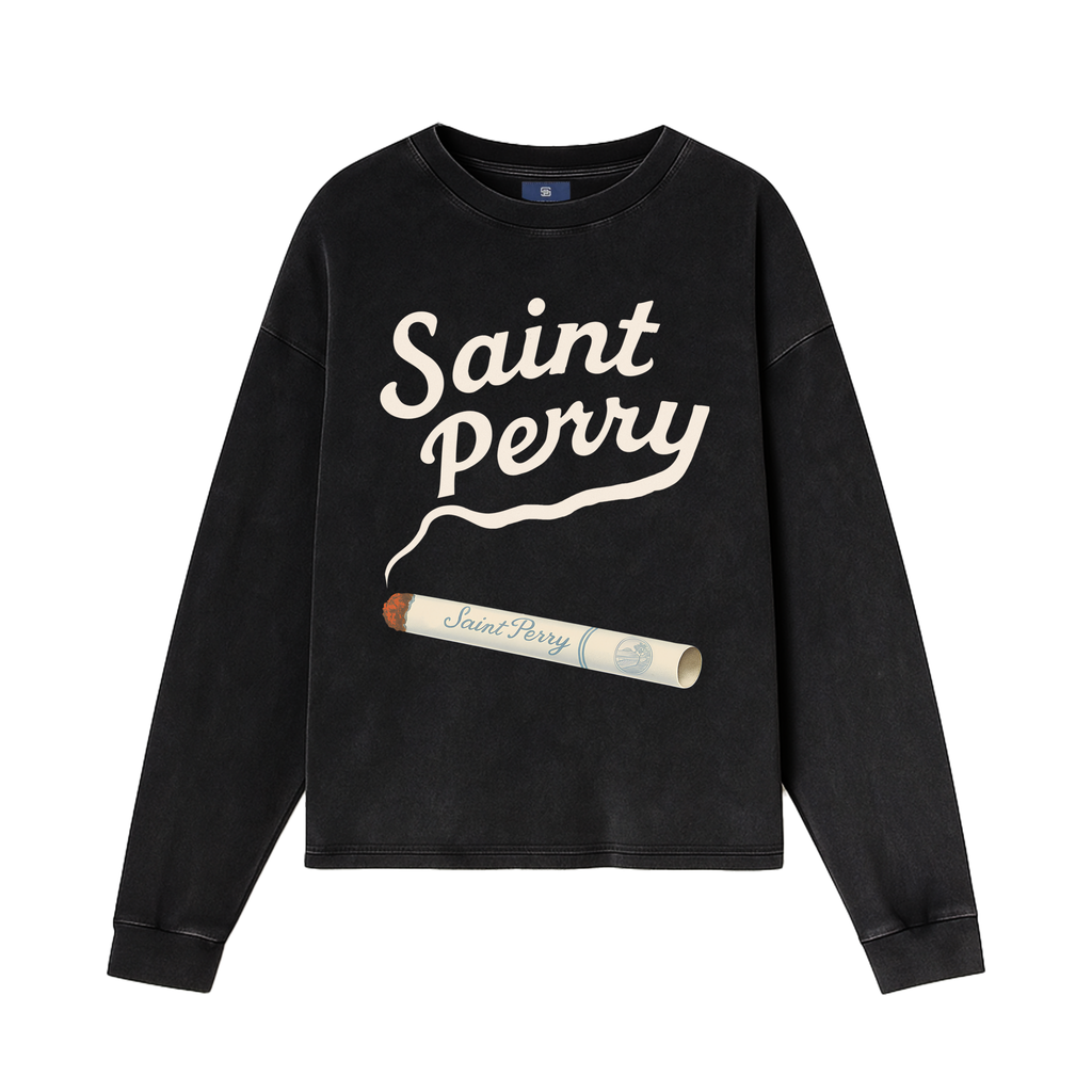 THE WEIGHT OF WHISPERED LEGENDS LONG-SLEEVE - BLACK