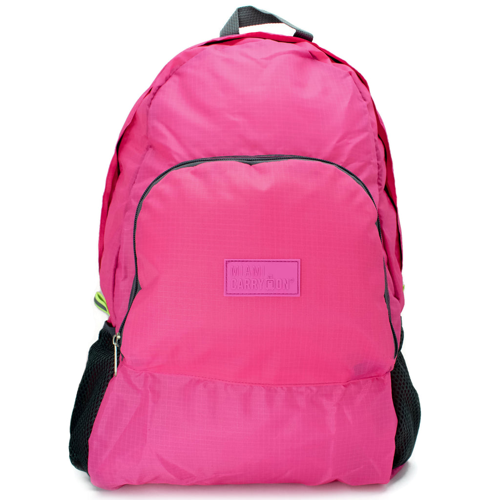 19V69 ITALIA Water-resistant Foldable Backpack/Daypack (Pink)
