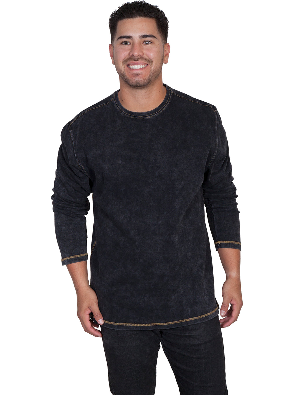 L/S RIB KNIT SHIRT