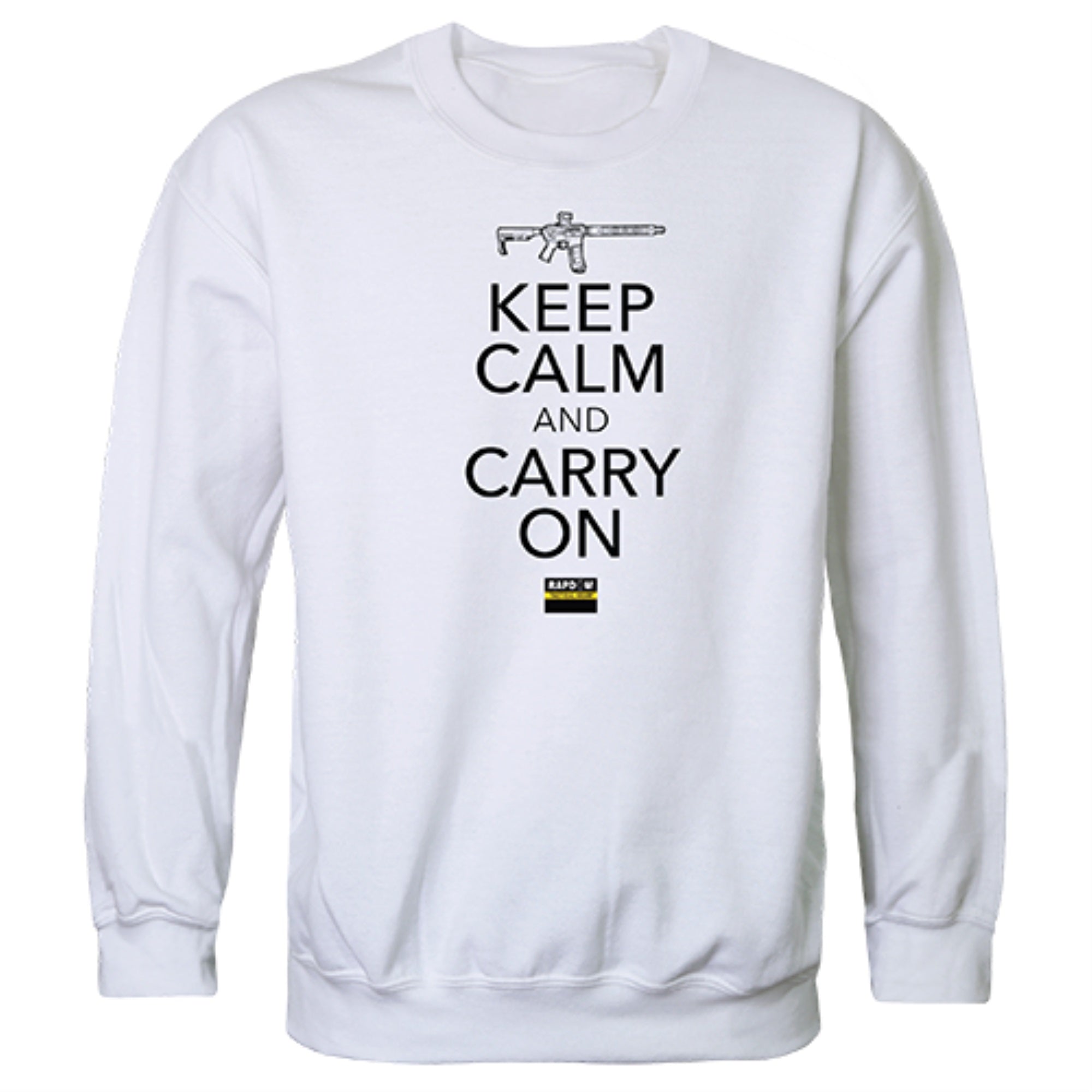 Graphic Crewneck, Carry On, White, XL