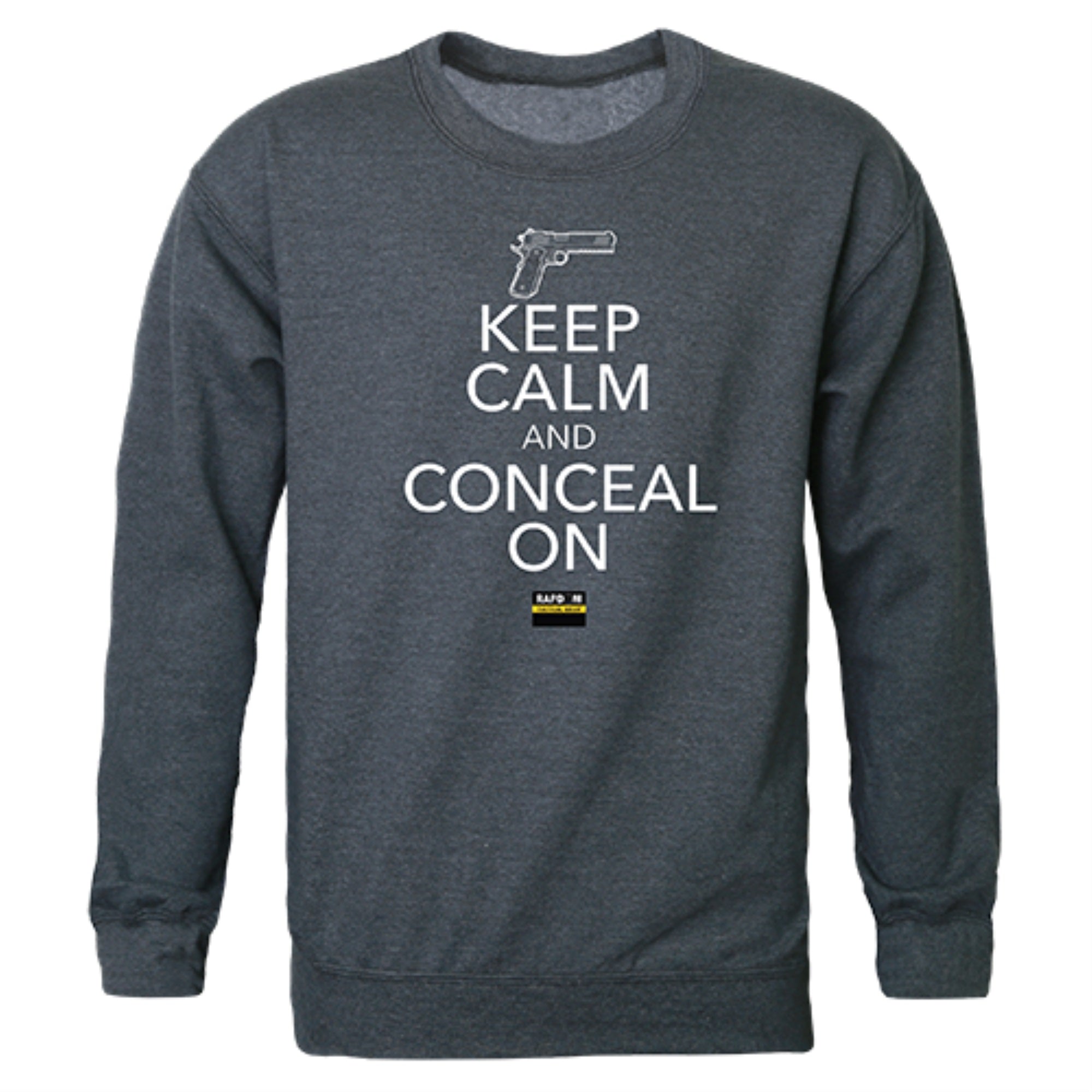 Graphic Crewneck, Conceal On, H.Char, XL