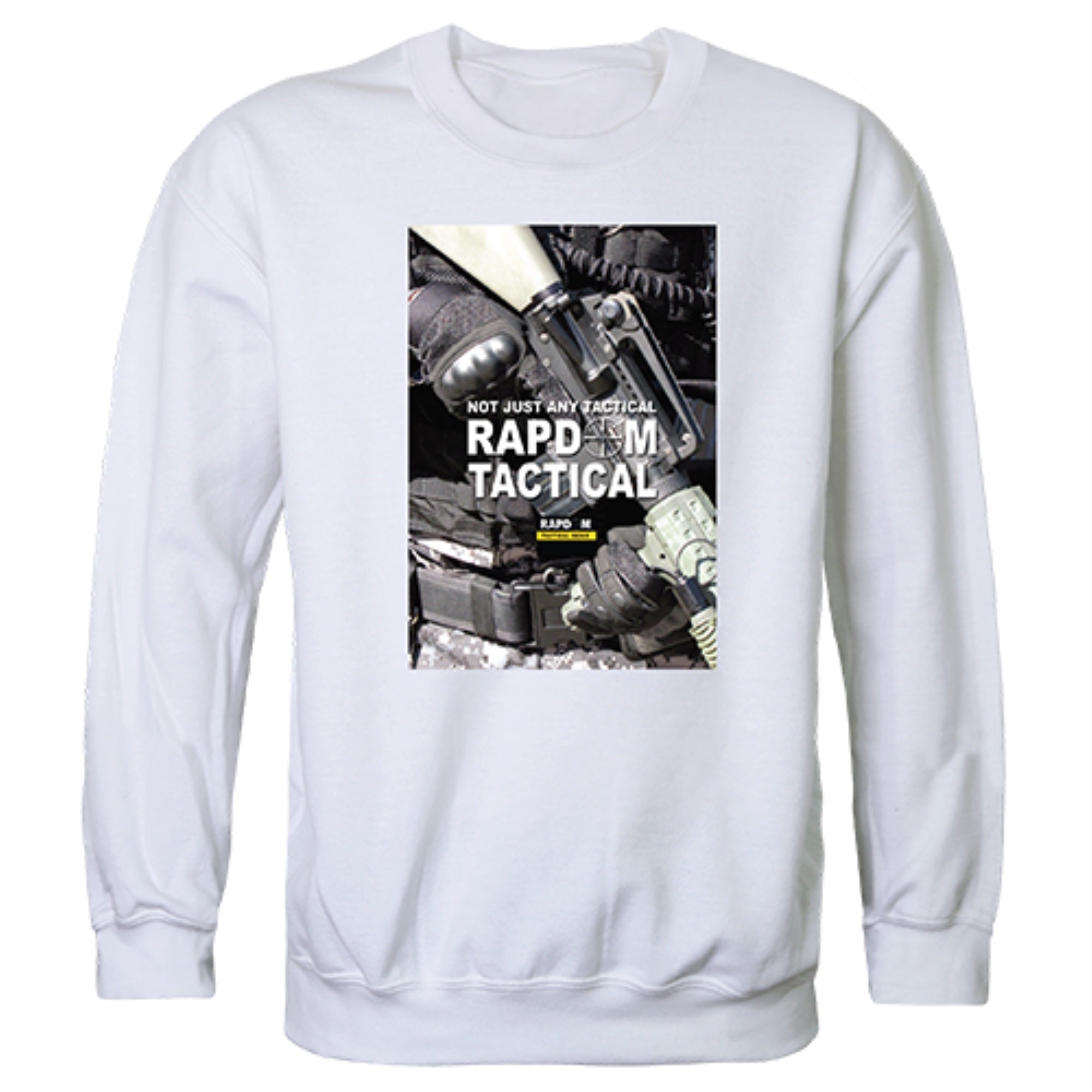 Graphic Crewneck, RAPDOM2, White, 2X