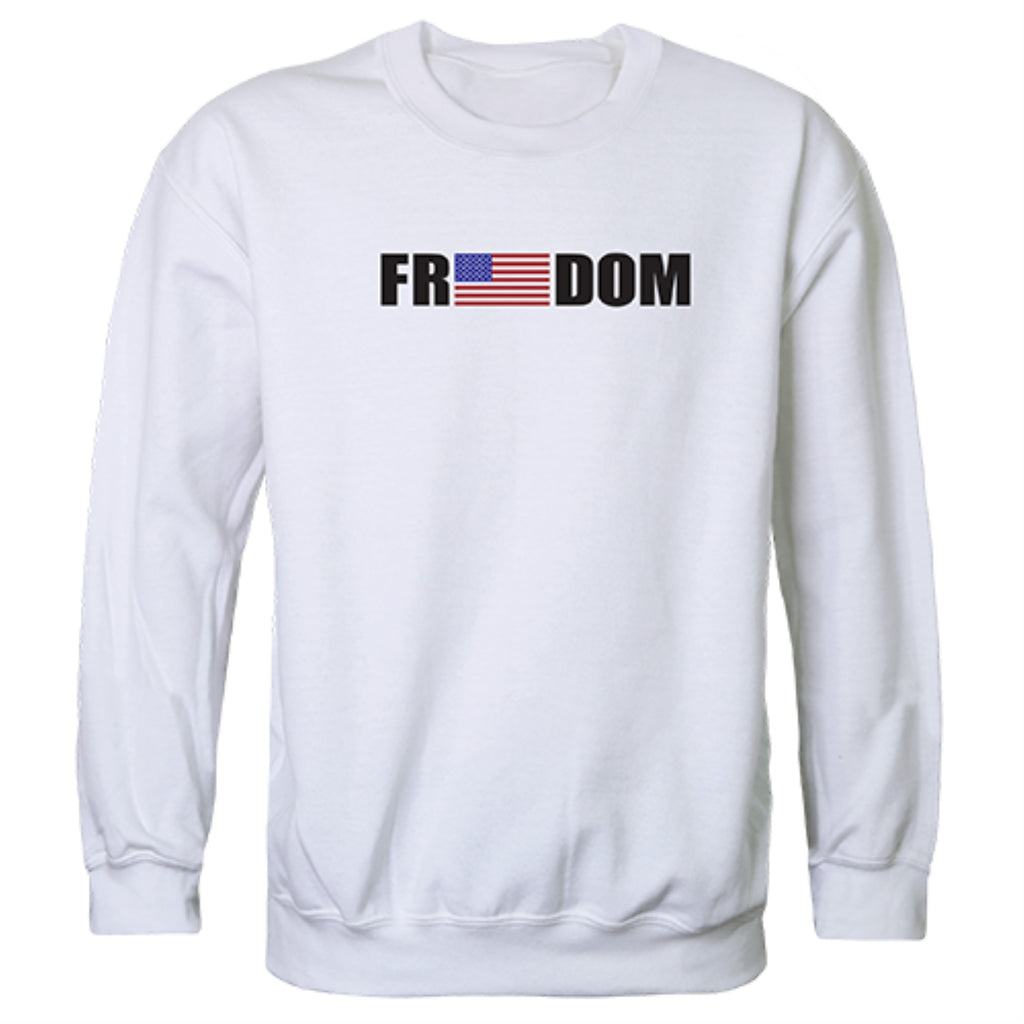 Graphic Crewneck, Freedom, White, XL