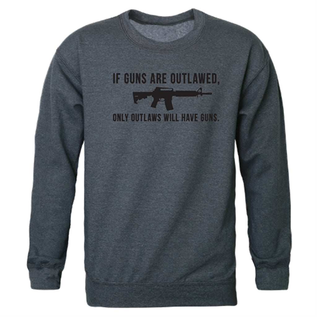 Graphic Crewneck, Outlawed, H.Char, L