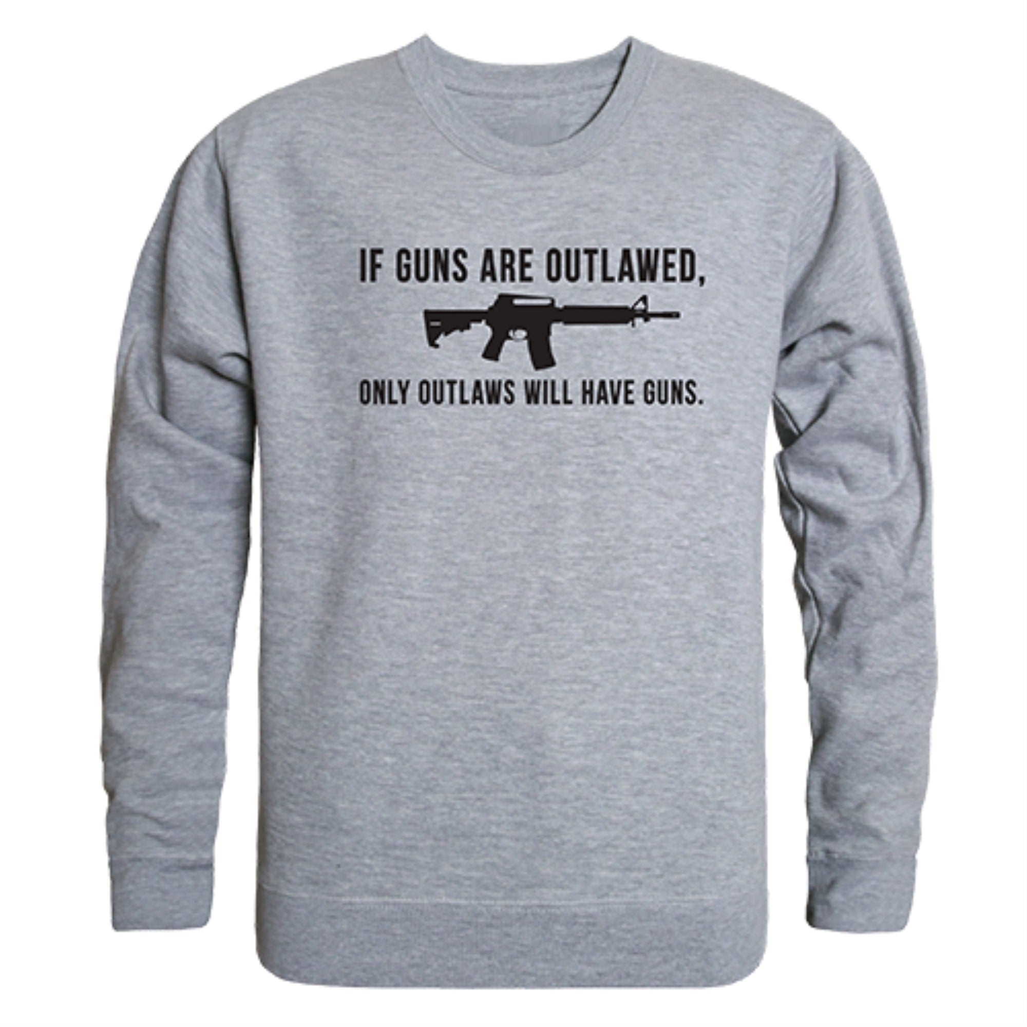 Graphic Crewneck, Outlawed, H.Grey, M