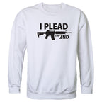 Graphic Crewneck,I Plead the 2nd, White, L