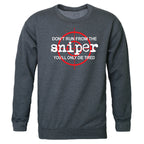 Graphic Crewneck, Sniper, H.Char, XL