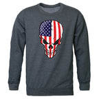 Graphic Crewneck, Skull Flag, H.Char, L