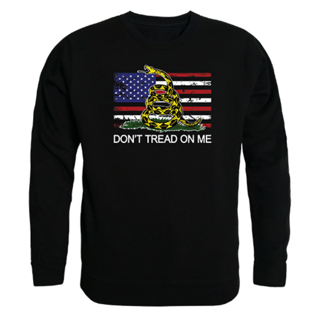 GraphicCrewneck, Flag w/Gadsden, Black, XL
