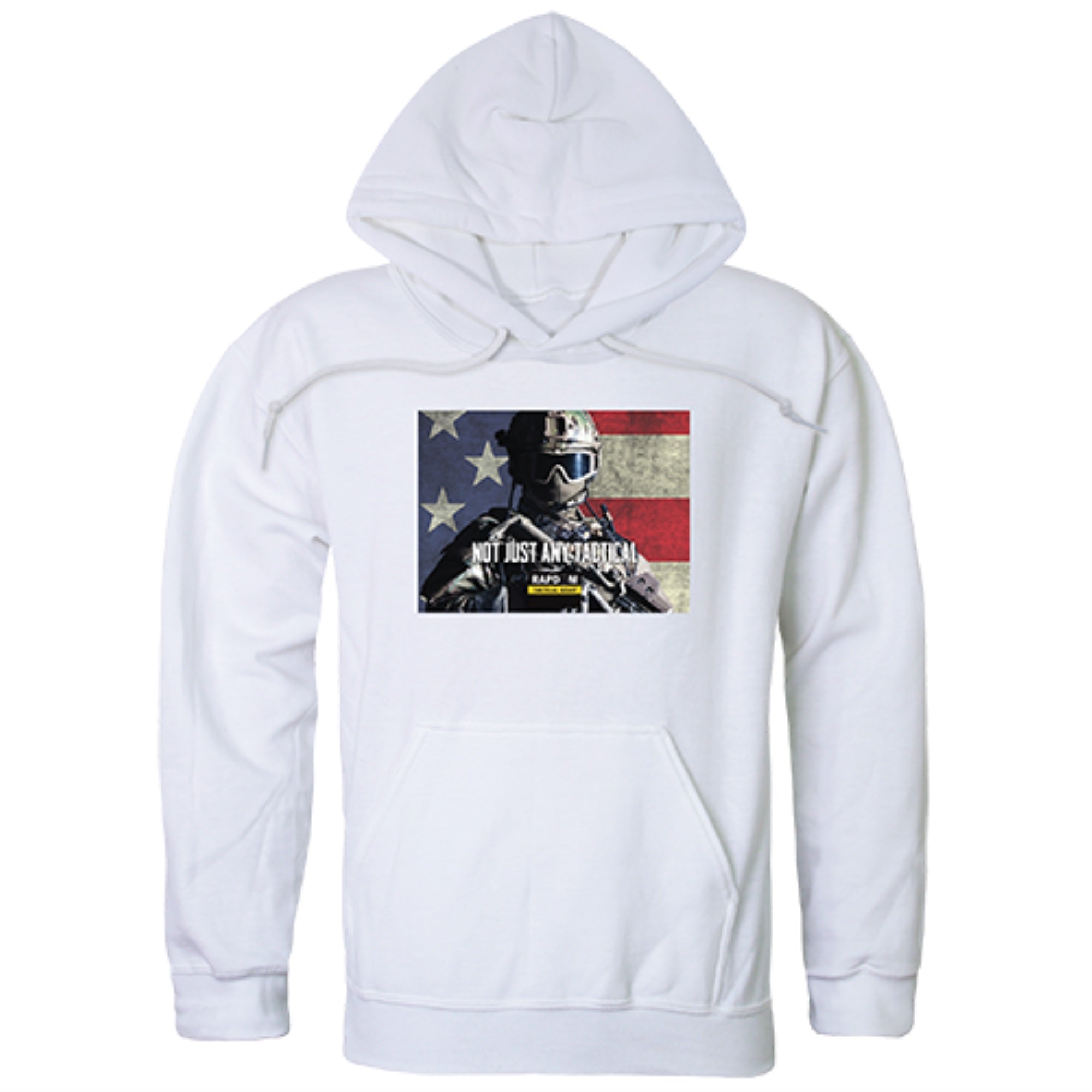 Graphic Pullover, Not Just Any, White, L