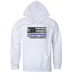 Graphic Pullover, Thin Blue Line, White, L