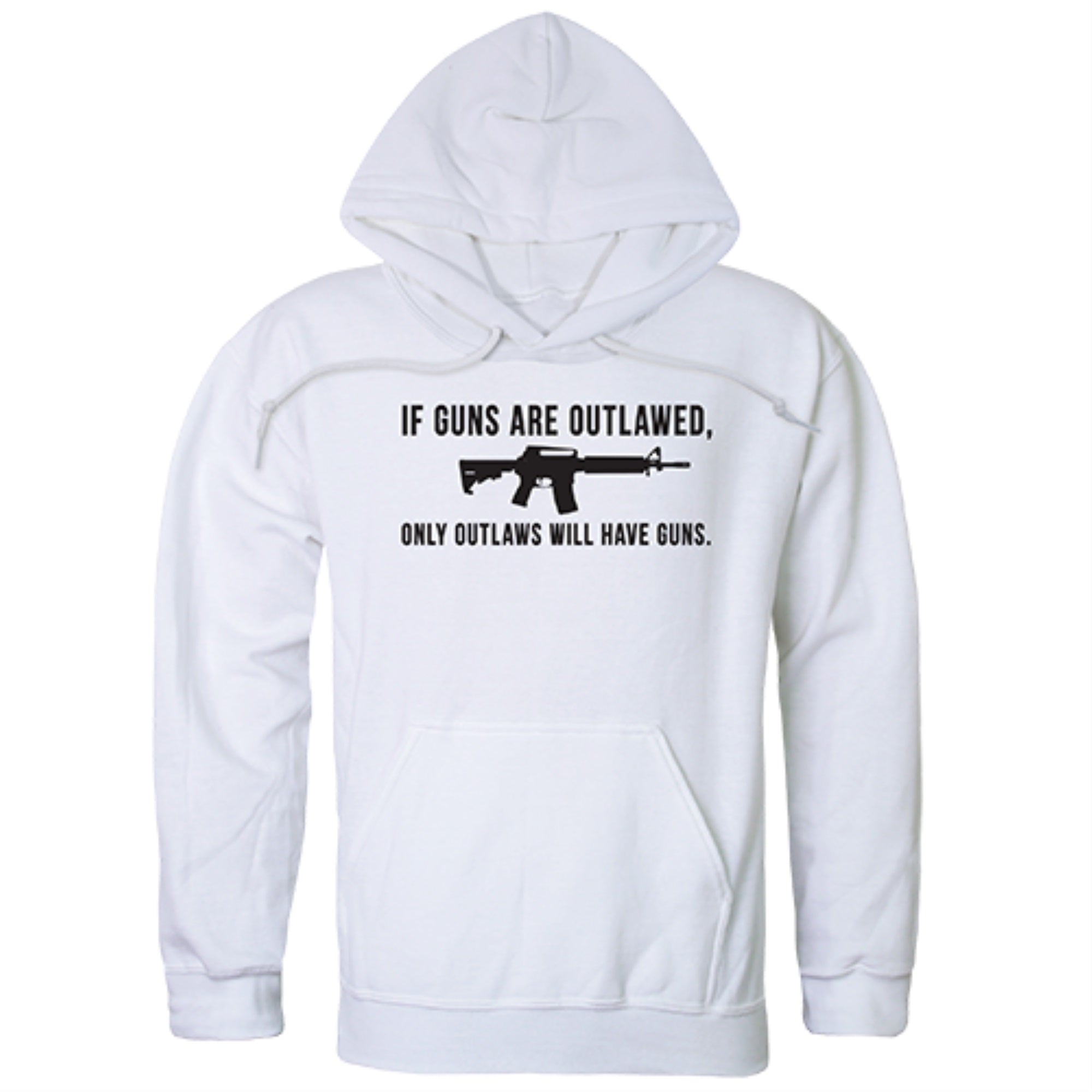 Graphic Pullover, Outlawed, White, M