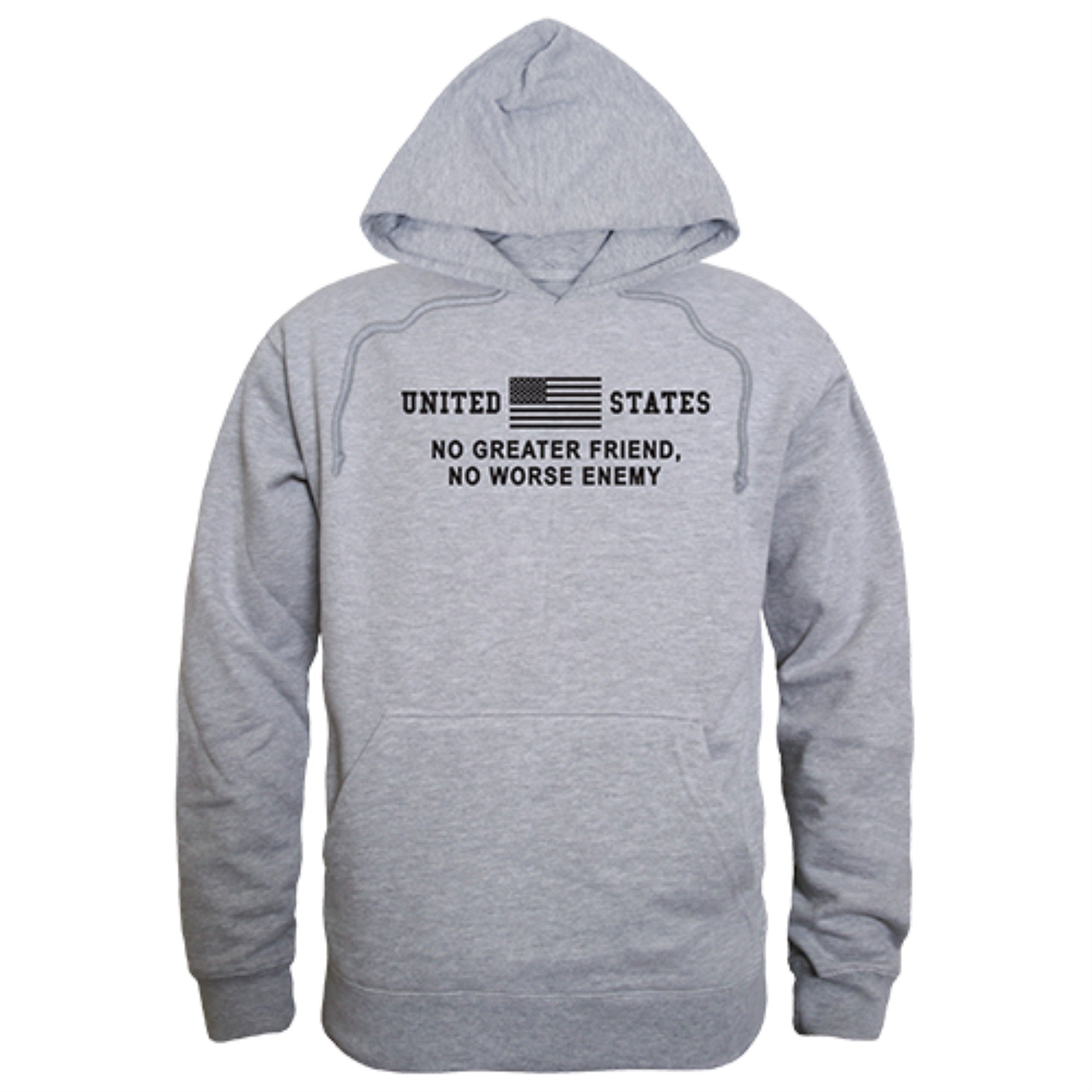 Graphic Pullover, No Greater, H.Grey, XL