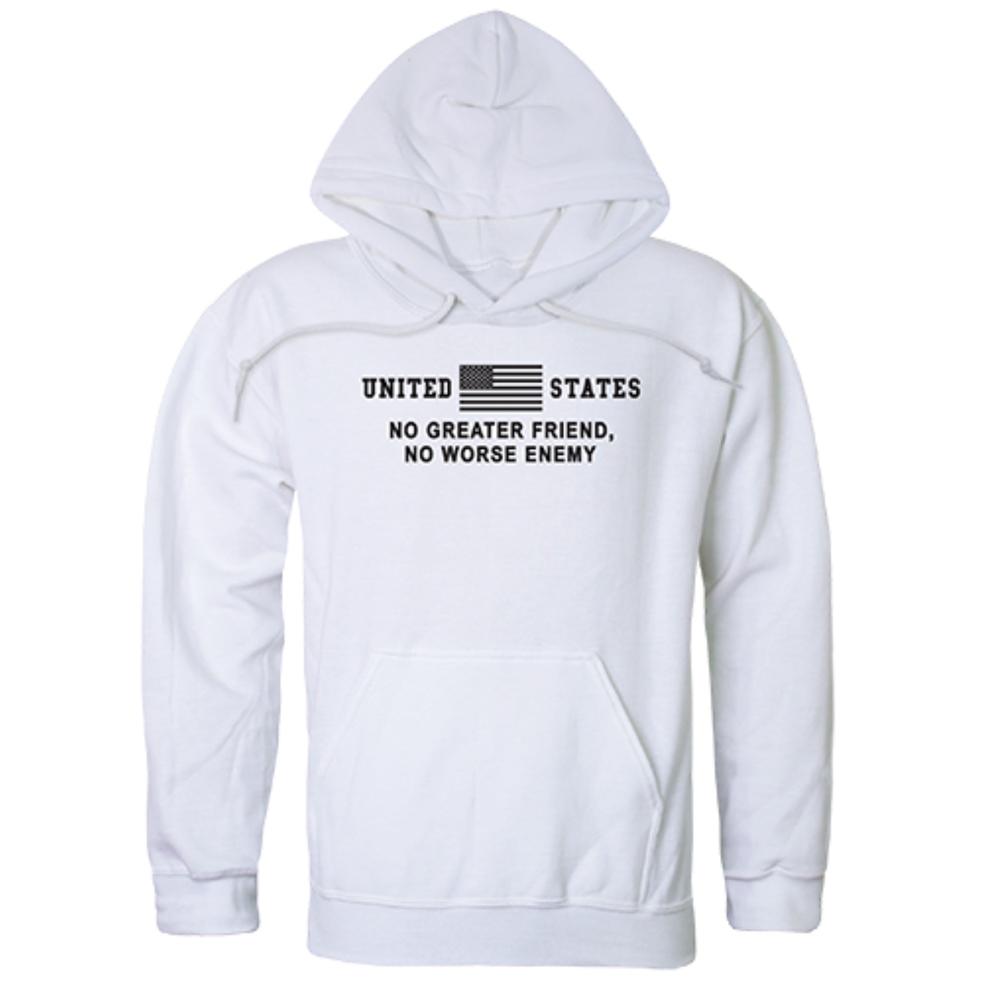 Graphic Pullover, No Greater, White, 2X