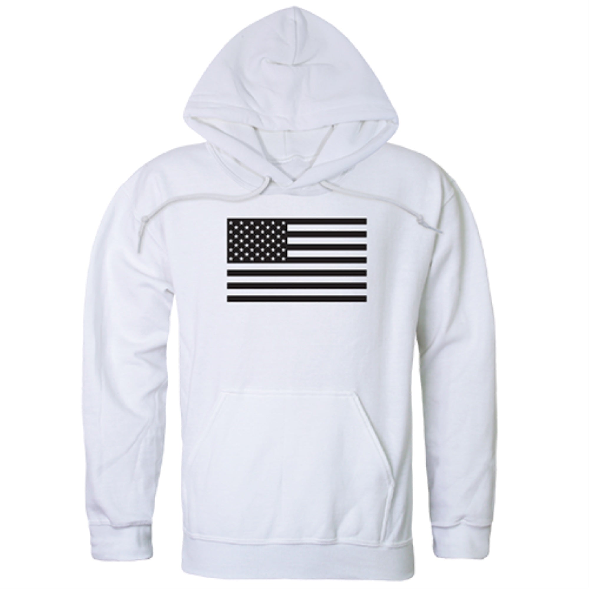 Graphic Pullover, Tonal Flag, White, L