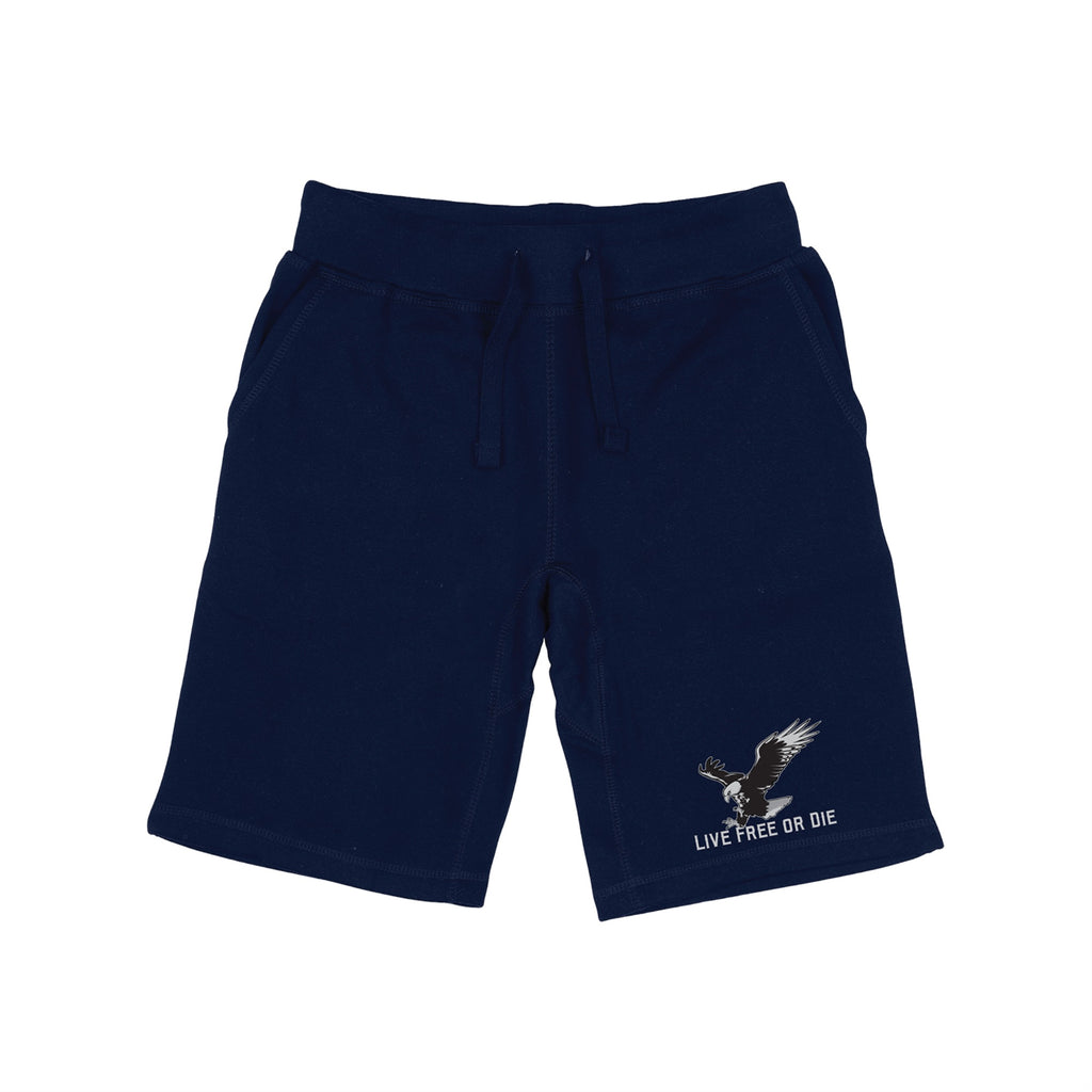 Graphic Shorts, Live Free, Navy, 2X
