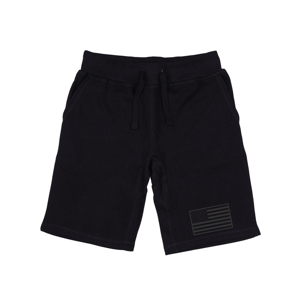 Graphic Shorts, Tonal Flag, Black, 2X