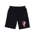Graphic Shorts, Skull Flag, Black, 2X