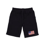 Graphic Shorts, US Flag 2, Black, 2X