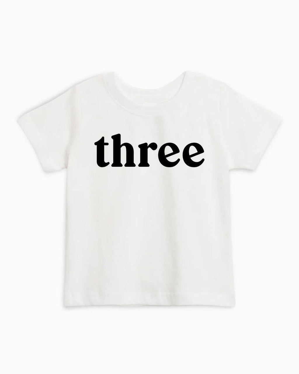 Three Birthday Girl & Boy Organic Cotton Kids T-Shirt – Serif 3rd Birthday Baby & Youth Tee