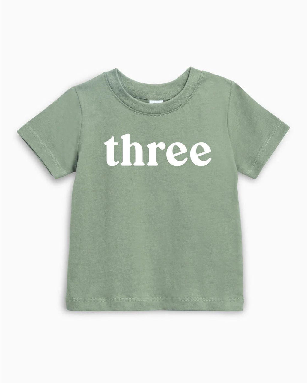 Three Birthday Girl & Boy Organic Cotton Kids T-Shirt – Serif 3rd Birthday Baby & Youth Tee